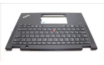 Lenovo 5M11L64151 C-Cover with keyboard, Portuguese, Black, Backlight, UK