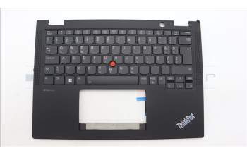 Lenovo 5M11L64157 C-Cover with keyboard, Slovenian, Black, Backlight, UK