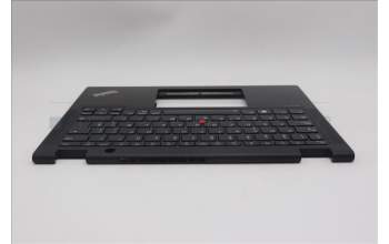 Lenovo 5M11L64160 C-Cover with keyboard, Spanish, Black, Backlight, UK