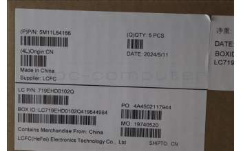 Lenovo 5M11L64166 C-Cover with keyboard, Switzerland, Black, Backlight, UK