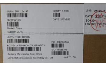 Lenovo 5M11L64196 C-Cover with keyboard, Belgian, Black, Backlight, WWAN, UK