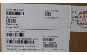 Lenovo 5M11L64202 C-Cover with keyboard, Bulgarian, Black, Backlight, WWAN, UK