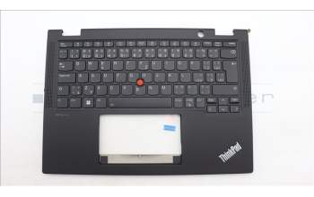 Lenovo 5M11L64208 C-Cover with keyboard, Czech Slovakian, Black, Backlight, WWAN, UK