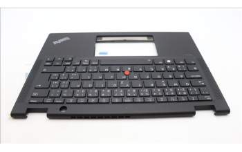 Lenovo 5M11L64208 C-Cover with keyboard, Czech Slovakian, Black, Backlight, WWAN, UK