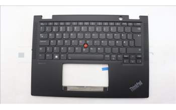 Lenovo 5M11L64259 C-Cover with keyboard, Norwegian, Black, Backlight, WWAN, UK