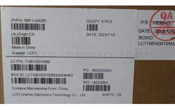 Lenovo 5M11L64265 C-Cover with keyboard, Portuguese, Black, Backlight, WWAN, UK