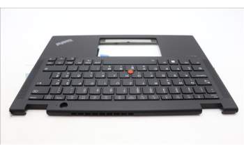 Lenovo 5M11L64271 C-Cover with keyboard, Slovenian, Black, Backlight, WWAN, UK