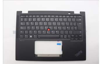 Lenovo 5M11L64274 C-Cover with keyboard, Spanish, Black, Backlight, WWAN, UK