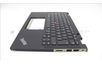 Lenovo 5M11L64281 C-Cover with keyboard, Switzerland, Black, Backlight, WWAN, UK