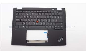 Lenovo 5M11L64298 C-Cover with keyboard, Ukraine, Black, Backlight, WWAN, US