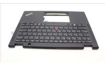 Lenovo 5M11L64298 C-Cover with keyboard, Ukraine, Black, Backlight, WWAN, US