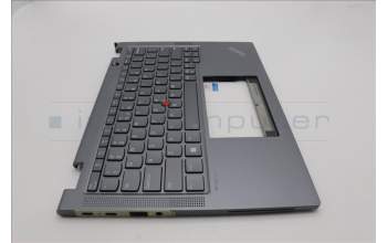 Lenovo 5M11L64324 C-Cover with keyboard, US English Euro, Storm Grey, Backlight, US