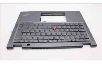 Lenovo 5M11L64690 C-Cover with keyboard, Hungarian, Grey, Backlight, WWAN, UK