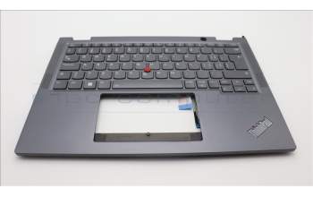 Lenovo 5M11L64749 C-Cover with keyboard, Switzerland, Grey, Backlight, WWAN, UK
