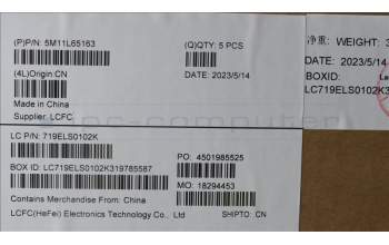 Lenovo 5M11L65163 MECH_ASM FRU KB CCV ENG BL(LTN) US BK