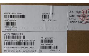 Lenovo 5M11L65246 MECH_ASM FRU KB CCV ITA BL(CHY) UK BK