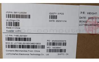 Lenovo 5M11L65294 MECH_ASM FRU KBCCV SWE/FIN BL(LTN)UKBK