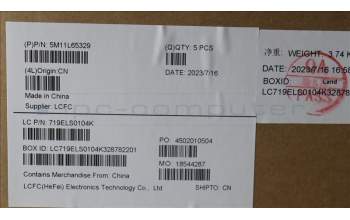 Lenovo 5M11L65329 MECH_ASM FRU KBCCV EURO ENG BL(CHY)USBK