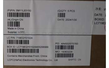 Lenovo 5M11L83150 MECH_ASM KBDBZL,UK,WL,BK/GY,SRX