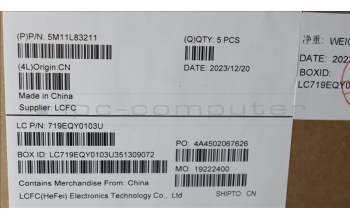 Lenovo 5M11L83211 MECH_ASM KBDBZL,KOR,WW,BK/GY,SRX