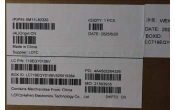 Lenovo 5M11L83320 MECH_ASM KBDBZL,HUN,WW,BK/BZ,CHY