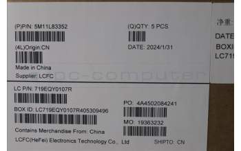 Lenovo 5M11L83352 MECH_ASM KBDBZL,EURO ENG,WW,BK/BZ,SRX