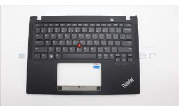 Lenovo 5M11L85684 C-Cover with keyboard, US English Euro, Black, US