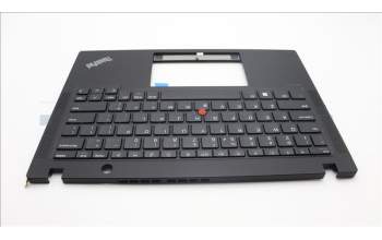 Lenovo 5M11L85684 C-Cover with keyboard, US English Euro, Black, US