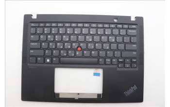Lenovo 5M11L85708 C-Cover with keyboard, Greek, Black, US