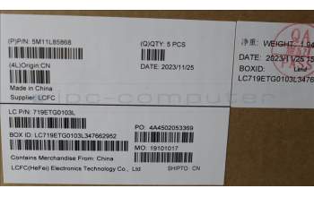 Lenovo 5M11L85868 C-Cover with keyboard, Belgian, Black, Backlight, UK