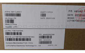 Lenovo 5M11L85917 C-Cover with keyboard, US English Euro, Black, Backlight, US