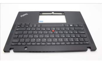 Lenovo 5M11L85917 C-Cover with keyboard, US English Euro, Black, Backlight, US