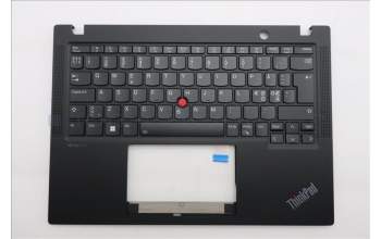 Lenovo 5M11L86008 C-Cover with keyboard, Nordic, Black, Backlight, UK