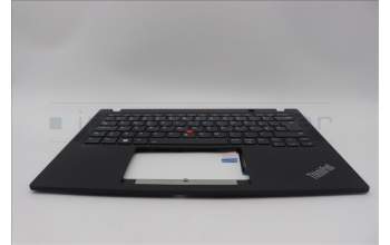 Lenovo 5M11L86016 C-Cover with keyboard, Portuguese, Black, Backlight, UK