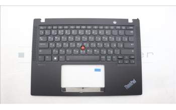Lenovo 5M11L86022 C-Cover with keyboard, Russian, Black, Backlight, US