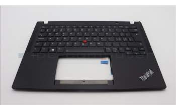 Lenovo 5M11L86046 C-Cover with keyboard, Switzerland, Black, Backlight, UK