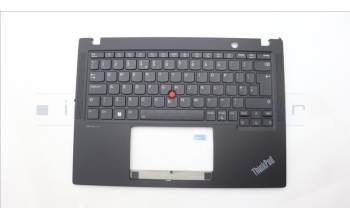 Lenovo 5M11L86077 C-Cover with keyboard, UK English, Black, Backlight, UK