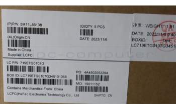 Lenovo 5M11L86138 C-Cover with keyboard, USA English, Black, Backlight, WWAN, US