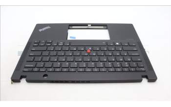 Lenovo 5M11L86138 C-Cover with keyboard, USA English, Black, Backlight, WWAN, US