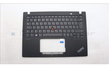 Lenovo 5M11L86144 C-Cover with keyboard, Estonian, Black, Backlight, WWAN, UK