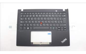 Lenovo 5M11L86267 C-Cover with keyboard, Spanish, Black, Backlight, WWAN, UK