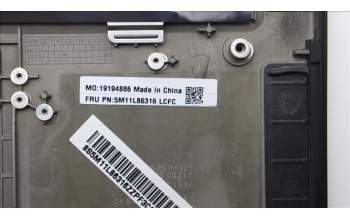 Lenovo 5M11L86316 C-Cover with keyboard, Ukraine, Black, Backlight, WWAN, US