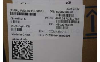 Lenovo 5M11L88881 MECH_ASM WW C-Cvr+058 FRA KB ASM,LTN