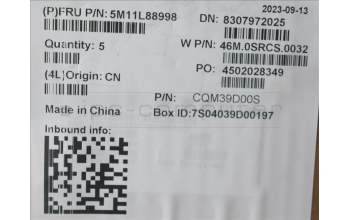 Lenovo 5M11L88998 MECH_ASM NoWW C-Cvr+CZE/SLK KB ASM,SRX