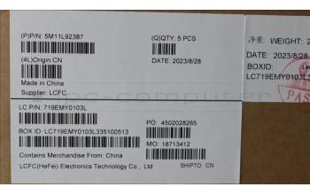 Lenovo 5M11L92387 C-Abdeckung mit Tastatur, Dänisch, arktisgrau, GB