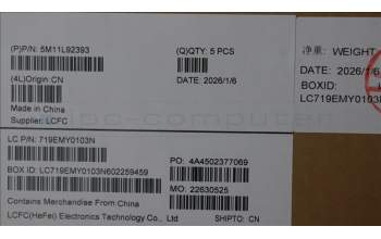 Lenovo 5M11L92393 MECH_ASM FRU KB CCV FRA (CHY) UK AG