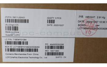 Lenovo 5M11L92431 MECH_ASM FRU KB CCV CZE/SLK (SRX) UK AG