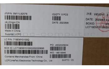 Lenovo 5M11L92576 MECH_ASM FRU KB CCV SLV BL (SRX) UK BK