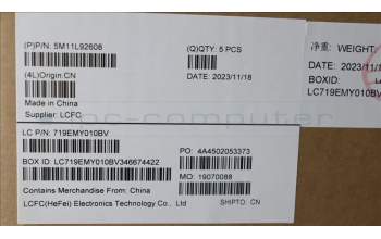 Lenovo 5M11L92608 MECH_ASM FRU KB CCV BUL BL (SRX) UK BK