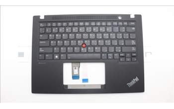 Lenovo 5M11L92804 C-Cover with keyboard, Arabic, Black, Backlight, US